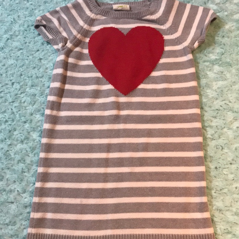 Crazy 8 heart sweater dress